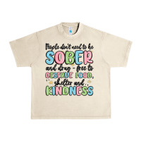 Sandshell people dont need to be sober and drugfree to deserve food Urban Heavy Tee - MaliasSmallBusiness
