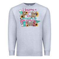 Heather Grey i became a cna because your life is worth my time Premium Sweatshirt - CowGirlArtShop