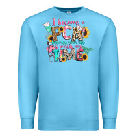 Ocean Blue i became a cna because your life is worth my time Premium Sweatshirt - CowGirlArtShop