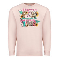 Pale Pink i became a cna because your life is worth my time Premium Sweatshirt - CowGirlArtShop