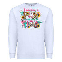 White i became a cna because your life is worth my time Premium Sweatshirt - CowGirlArtShop