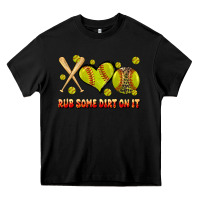 Black rub some dirt on it softball Heavy Core Tee - JahusDesignShop