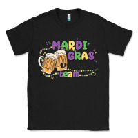 Black mardi gras drinking team Classic Tee - MaliasSmallBusiness