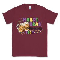Burgundy mardi gras drinking team Classic Tee - MaliasSmallBusiness