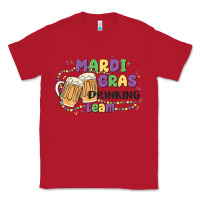 Red mardi gras drinking team Classic Tee - MaliasSmallBusiness