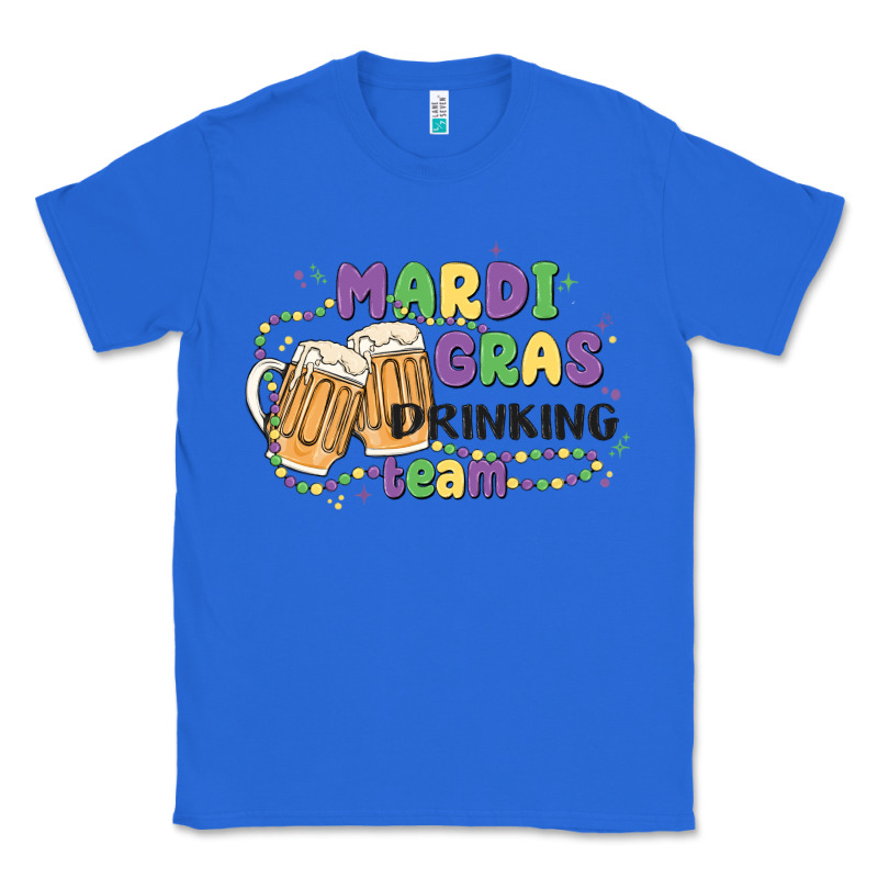 Mardi Gras Drinking Team Classic Tee by MaliasSmallBusiness | Teevron