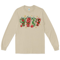 Mushroom Christmas cups Long Sleeve Tee - MaliasSmallBusiness