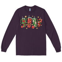 Plum Christmas cups Long Sleeve Tee - MaliasSmallBusiness