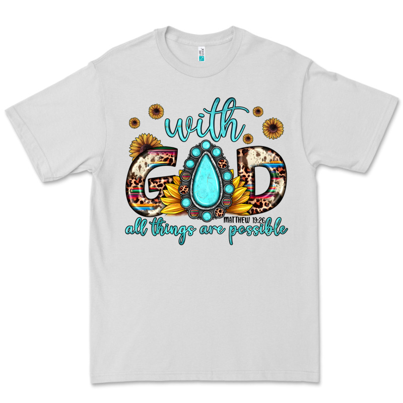 With God All Things Are Possible Matthew 19 26 Premium Tee by JahusDesignShop | Teevron