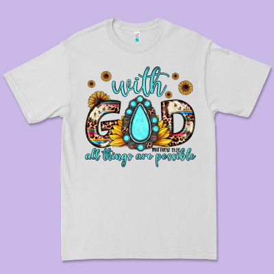 With God All Things Are Possible Matthew 19 26 Premium Tee Designed By Jahusdesignshop