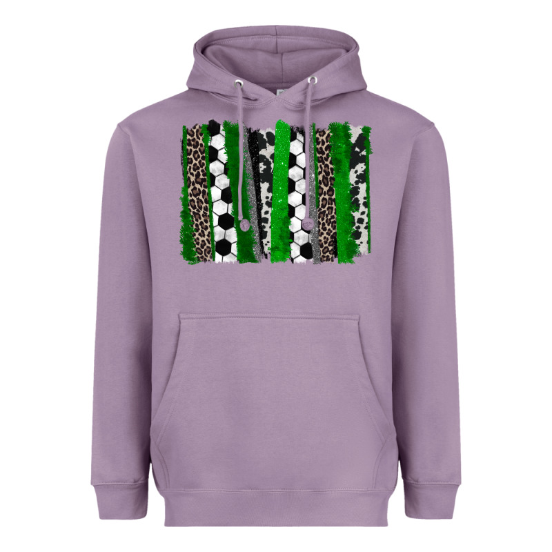 Soccer Brushstroke Heavyweight Hoodie by HowdyJamesFarm | Teevron