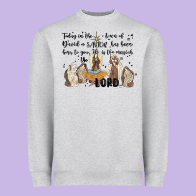 Nativity Heavyweight Sweatshirt Designed By Maliassmallbusiness