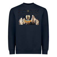 Navy nativity Heavyweight Sweatshirt - MaliasSmallBusiness