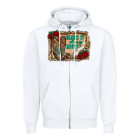 White blame it all on my roots Zipper Hoodie - RanaPortraitStore