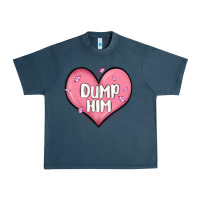 Midnight Navy dump him valentines day Urban Heavy Tee - MaliasSmallBusiness