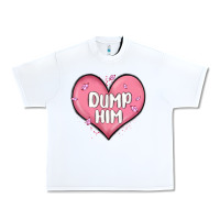 White dump him valentines day Urban Heavy Tee - MaliasSmallBusiness
