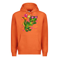 Carrot birthday t rex pink Premium Hoodie - CowGirlArtShop
