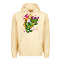 Pina Colada birthday t rex pink Premium Hoodie - CowGirlArtShop