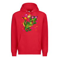 Red birthday t rex pink Premium Hoodie - CowGirlArtShop