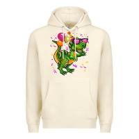 Sandshell birthday t rex pink Premium Hoodie - CowGirlArtShop