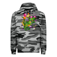 Slate Camo birthday t rex pink Premium Hoodie - CowGirlArtShop