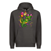 Smoke birthday t rex pink Premium Hoodie - CowGirlArtShop