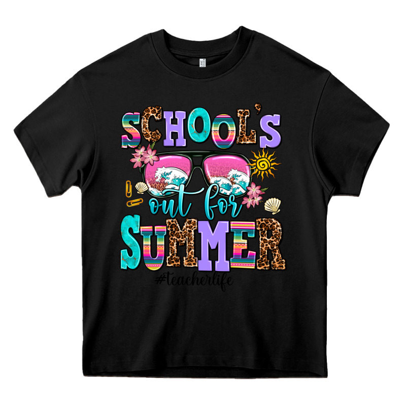 School's Out For Summer Teacherlife Heavy Core Tee by AdoDesignShop | Teevron