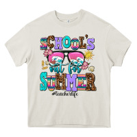 Cream school's out for summer teacherlife Heavy Core Tee - AdoDesignShop