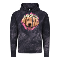 Cloud Black jack russel floral kopyası Vintage Hoodie - Jasminsmagicworld