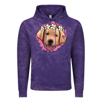 Cloud Purple jack russel floral kopyası Vintage Hoodie - Jasminsmagicworld