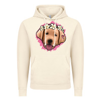 Vintage Artic jack russel floral kopyası Vintage Hoodie - Jasminsmagicworld