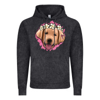 Vintage Black jack russel floral kopyası Vintage Hoodie - Jasminsmagicworld