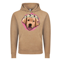Vintage Coffee jack russel floral kopyası Vintage Hoodie - Jasminsmagicworld