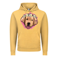 Vintage Mustard jack russel floral kopyası Vintage Hoodie - Jasminsmagicworld