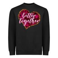 Black better together Heavyweight Sweatshirt - NancyCooperArtShop