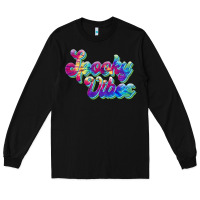 Black spooky vibes Long Sleeve Tee - JahusDesignShop