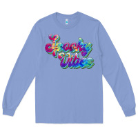 Colony Blue spooky vibes Long Sleeve Tee - JahusDesignShop