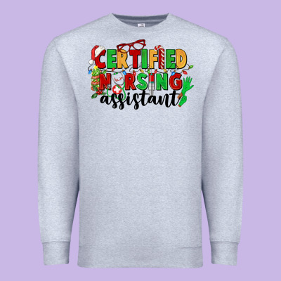 Certified Nursing Assistant Premium Sweatshirt Designed By Cowgirlartshop