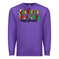 Purple certified nursing assistant Premium Sweatshirt - CowGirlArtShop