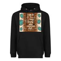 Black i can do all things through christ who strengthens Heavyweight Hoodie - TumblerDesignByShophia