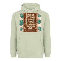 Matcha i can do all things through christ who strengthens Heavyweight Hoodie - TumblerDesignByShophia
