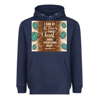 Navy i can do all things through christ who strengthens Heavyweight Hoodie - TumblerDesignByShophia