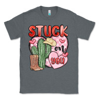 Charcoal Heather stuck on you Classic Tee - MaliasSmallBusiness