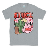 Heather Grey stuck on you Classic Tee - MaliasSmallBusiness