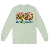 Matcha god is my refuge and strength Long Sleeve Tee - MaliasSmallBusiness