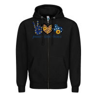 Black Peace Love Texas Zipper Hoodie - Bettercallsaul