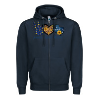 Navy Peace Love Texas Zipper Hoodie - Bettercallsaul