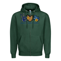 Sports Green Peace Love Texas Zipper Hoodie - Bettercallsaul