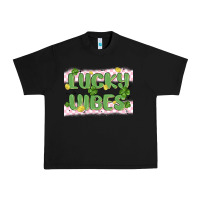 Black lucky vibes Urban Heavy Tee - MaliasSmallBusiness