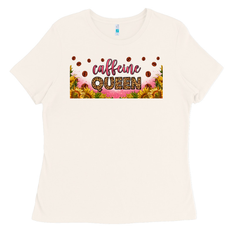 Caffeine Queen 16oz Libbey Cup Ladies Tee by HRA Design Shop | Teevron